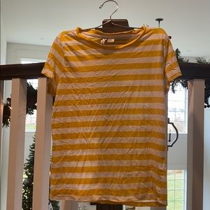 H&M Divided Yellow Striped Tee